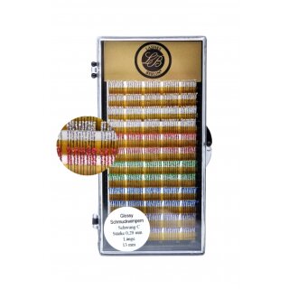 Glossy-Schmuckwimpern 12 Streifen: Curl C; St: 0,15mm; L: 11mm
