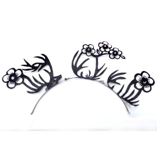 Papiewimpern 1 Paar Nr. 49  Blumen