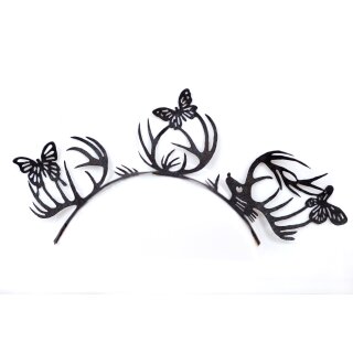 Papiewimpern 1 Paar Nr. 02 Schmetterling schwarz