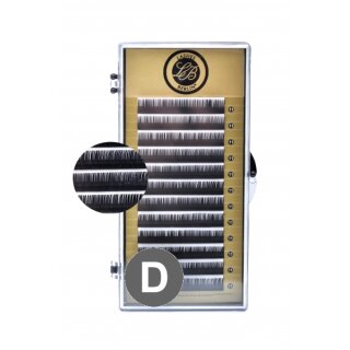 Einzelwimpern Schwung D, Stärke 0,20 mm, Länge 9 mm