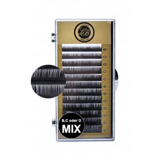 Wimpern Mix Flat (Curl B, C oder D) Länge 7-14 mm
