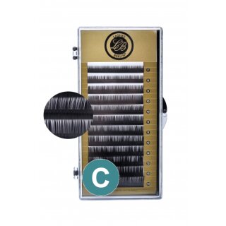 Wimpern Mix Volumen Curl C, Stärke 0,06 mm, Länge 7-14 mm