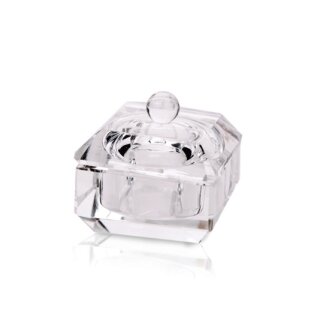 Glas Dappen Dish  mit Glasdeckel (elegant)